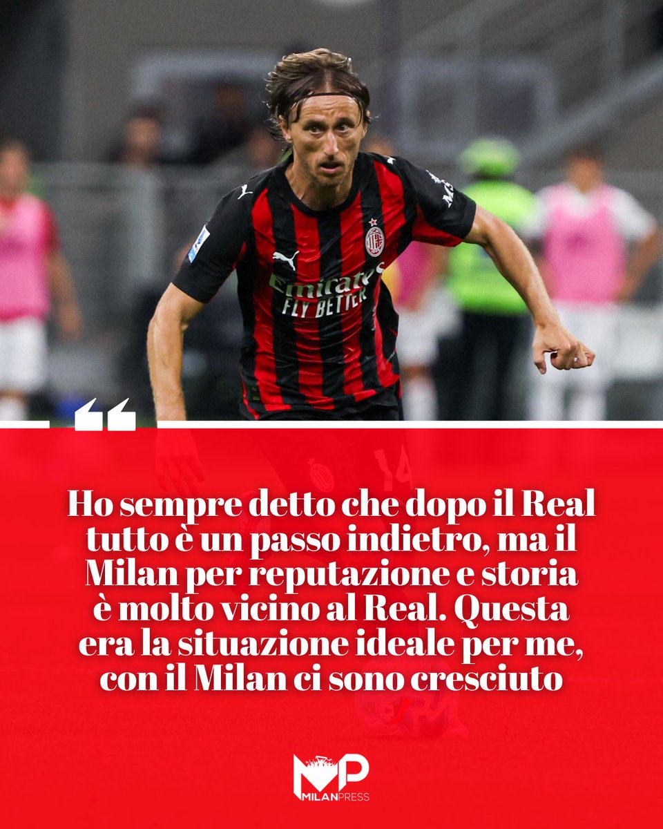 MilanPress_it's tweet image. «𝑯𝒐 𝒔𝒆𝒎𝒑𝒓𝒆 𝒑𝒆𝒏𝒔𝒂𝒕𝒐 𝒂𝒍 𝑴𝒊𝒍𝒂𝒏» 💭🔴⚫

L&apos;intervista di Luka @lukamodric10 al portale croato (Ne)Uspjeh prvaka: l&apos;addio al Real Madrid, l&apos;arrivo al Milan e i primi mesi in rossonero 🎙️

#modric #milan #realmadrid #milanpress