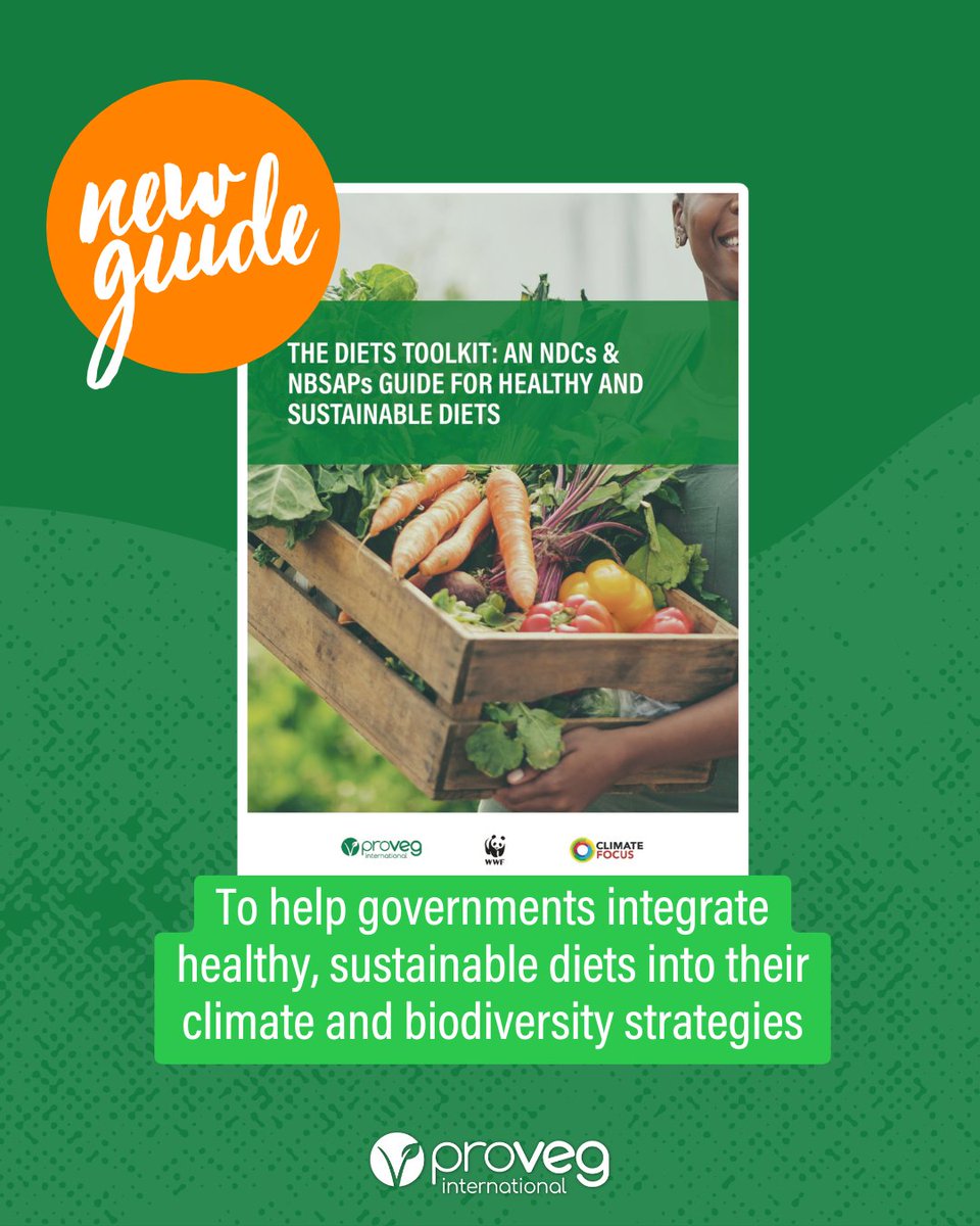 ProVeg_Int's tweet image. Can food systems drive climate action? 🌱 In Portugal, plant-based meals in public canteens cut ecological impact by 92%. Check out the Diets Toolkit with Climate Focus &amp;amp; @WWF, a guide to help governments integrate sustainable diets into climate plans: hubs.ly/Q03VMYFs0