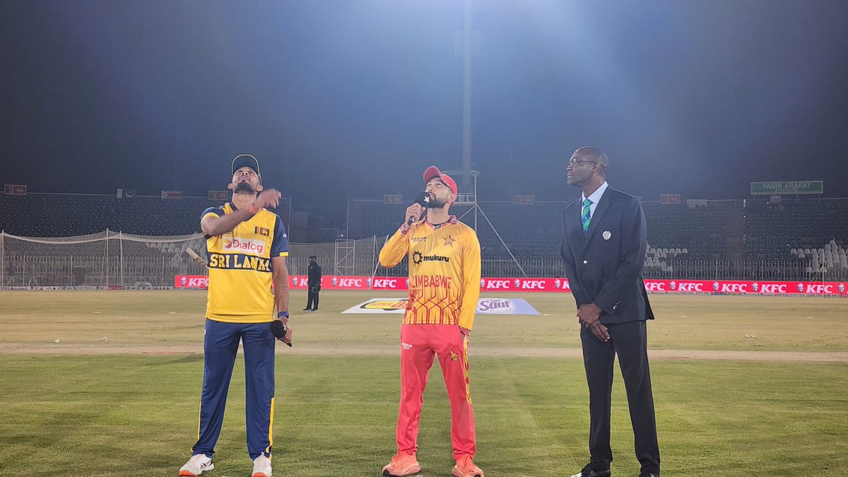ZIM have won the toss and decided to bat first against Sri Lanka. 

Who do you think will win this game? 
#ZIMvsSL