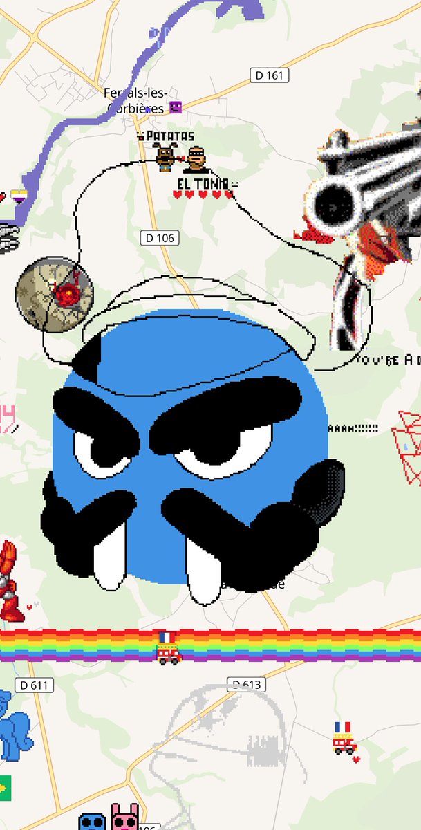 magicwind69's tweet photo. Anyways i added the most wanted thing of long tooth the he's hat
It still not done it although 
Here's the link 😅😅😅 https://t.co/2kWX5ulI3L
#bunnymaloney #longtooth #wplace #bunnymaloneylostmedia
#lostmedia #fanart #fyp https://t.co/7QMbCbCR9M