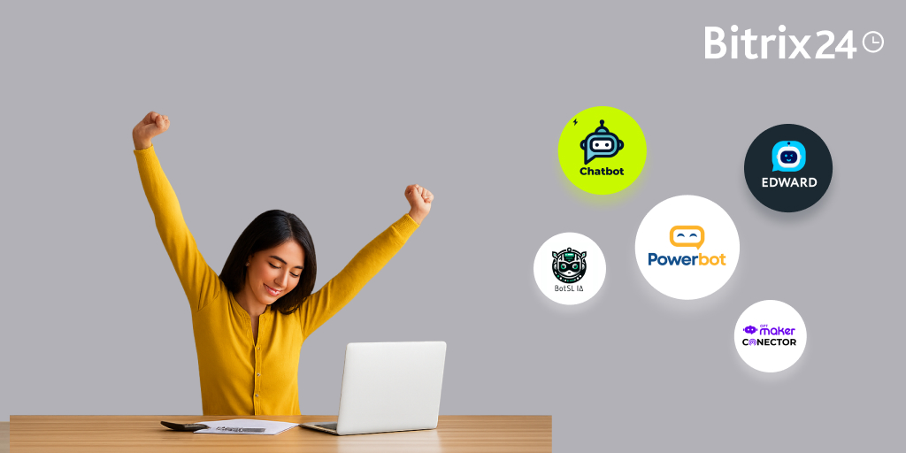 bitrix24jp's tweet image. ワークフロー自動化でお困りですか？💡

#Bitrix24 で実現する、業務効率化に役立つ厳選アプリ5つをご紹介！

🔹 API &amp;amp; Webhooks
外部サービスとシームレスに連携

🔹 PowerBot
#ノーコード で簡単チャットボット作成

🔹 Edward
#AI が顧客対応を内部サポート

🔹 Duplicates no more…