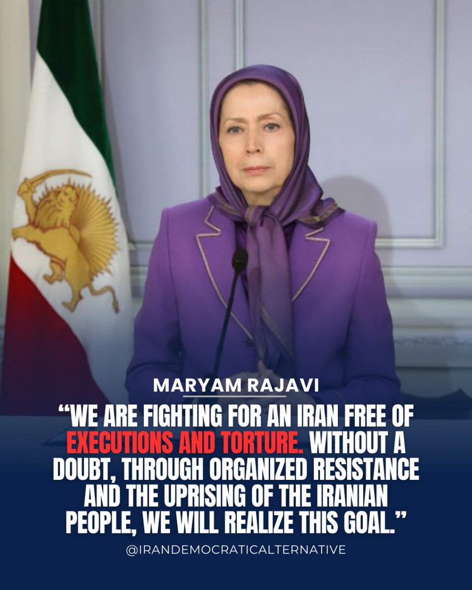 IranDemoAlt's tweet image. @Maryam_Rajavi calls on the UN to act: demand prison access, hold Tehran accountable for 1,650 executions this year and the 1988 massacre, and refer the regime’s crimes to the Security Council. Silence enables the slaughter. #FreeIran #IranHumanRights #StopExecutionsInIran