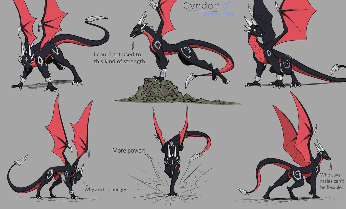 DragonApollyon's tweet image. Ok so a lot of people asked for a male Cynder after I did the female Spyro. Shocking I know. I heard a lot of people called female Spyro &quot;Spyra&quot; Does that mean male Cynder is Cole or something? I found drawing a Male Cynder super hard. What do you guys think? Did I mess it up🐉♂️