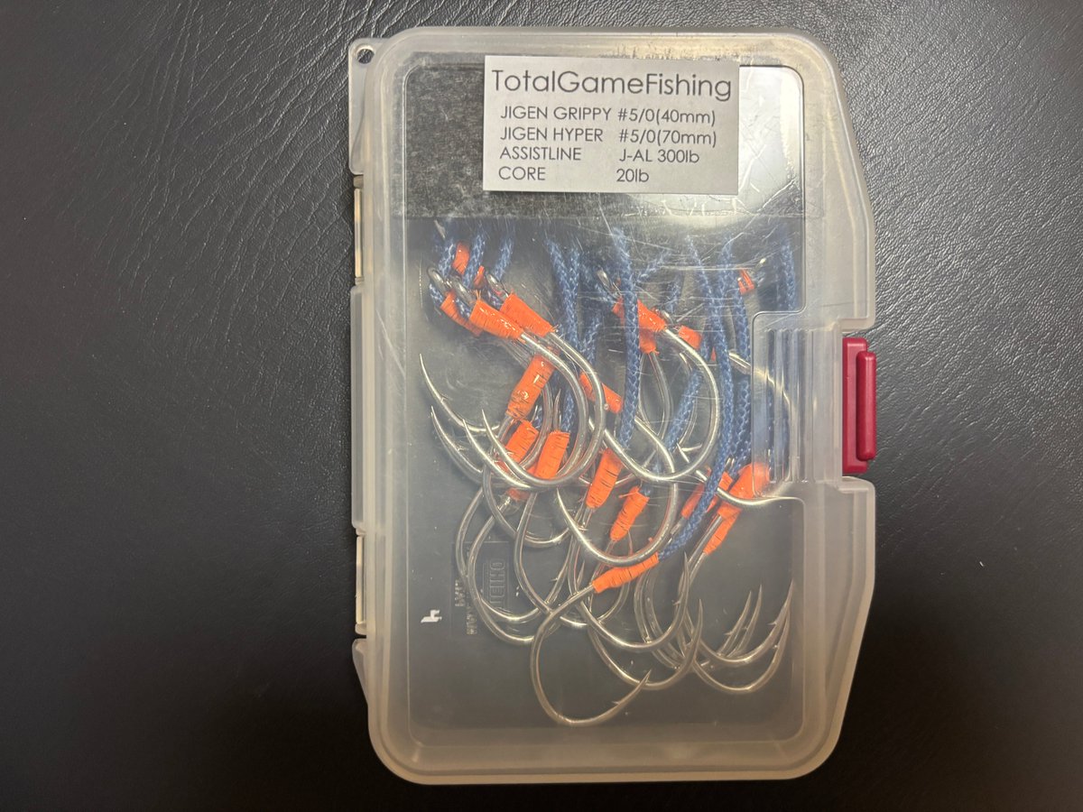 umi_kozo's tweet image. さて顧問とこのフックは完成
何故か中途半端に11本

まぁよかろｗｗｗｗｗｗ

次はこれ作るか
もうLJの範疇じゃなくなるわな

300lbラインが届くのが木曜か金曜
BBSの本数分は作ってみるかな

#VANFOOK
#JIGEN
#HYPER  
#GRIPPY 
#300lb