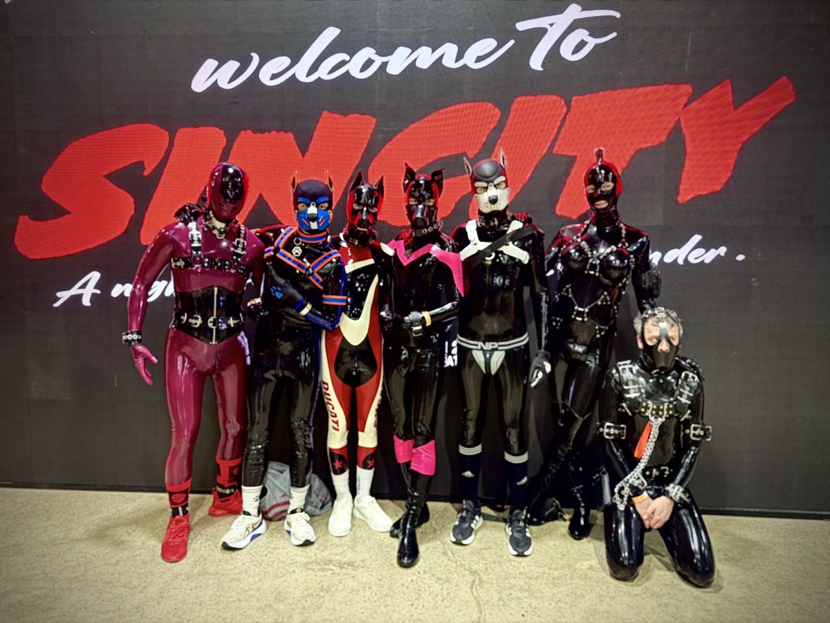 Are we sinful yet 🙃 <a href="/bkkfetishball/">BANGKOK FETISH BALL</a> 

L to R: <a href="/latepsyd/">LatePsyd</a> <a href="/Pupfengdi/">PupFengdi 🔜 🧶🚘</a> <a href="/prince_rubber/">Prince Of Rubber</a> @pupflowy <a href="/puptomium/">puptomium</a> dunkthesub (Bsky) <a href="/Bedela92/">Pup Bo🔜</a>