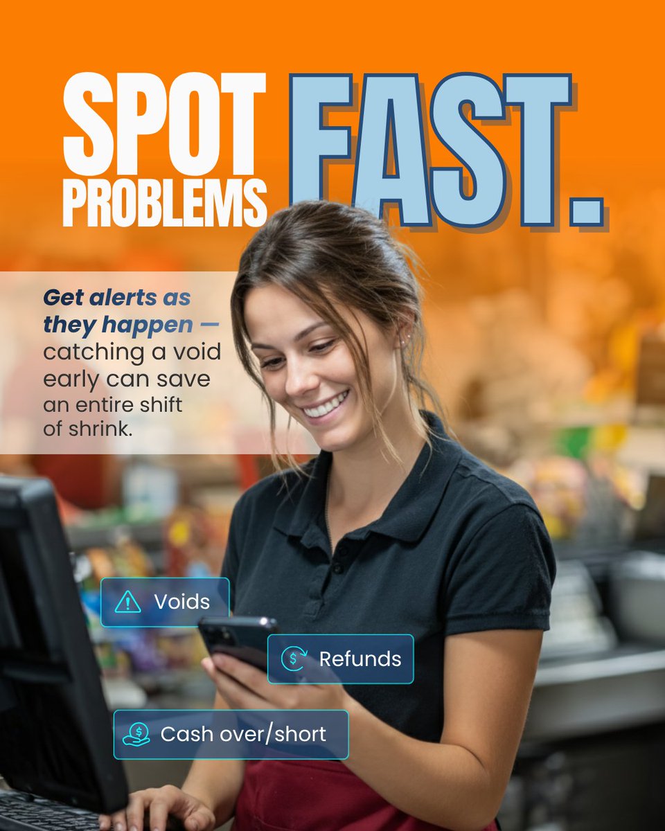 SynergySuite's tweet image. Real-time alerts catch voids, refunds, and cash variances the moment they happen 🚨 Prevent small issues from becoming costly mistakes.
#SmartOps #RestaurantOps