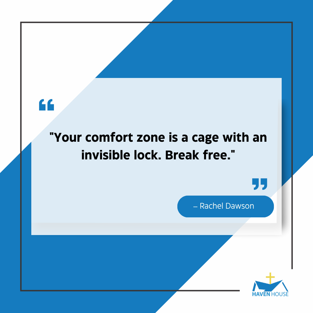 hherecovery's tweet image. &quot;Your comfort zone is a cage with an invisible lock. Break free.&quot; – Rachel Dawson 

 #HavenHouseRecovery #Florida #TrendingNow #ExploreMore