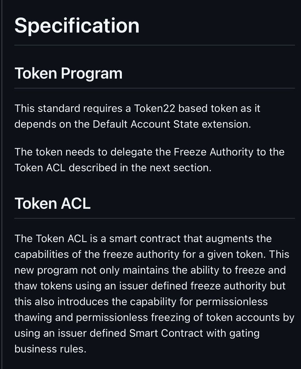 Token ACL Specification Screenshot