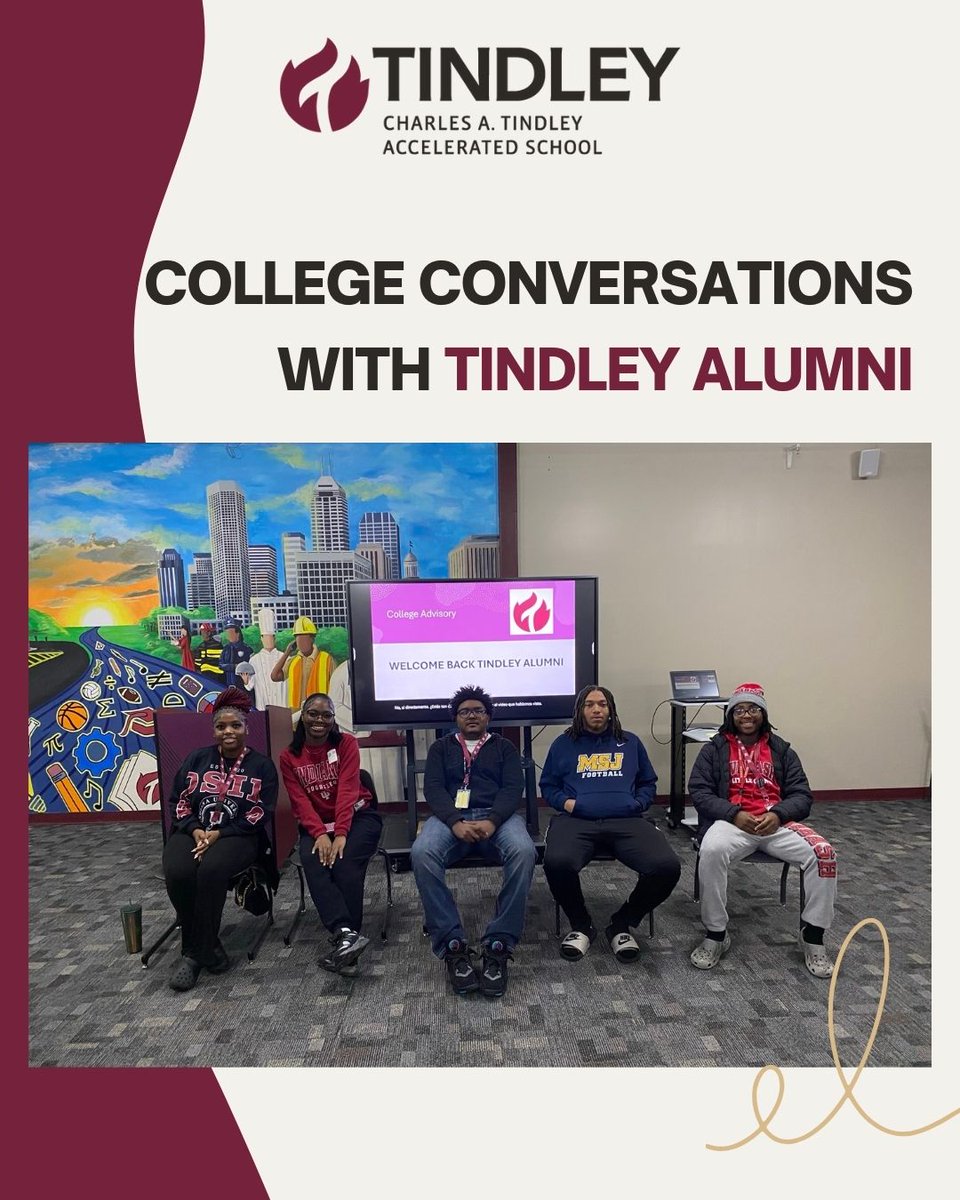 tindley_schools's tweet image. Our juniors &amp;amp; seniors got real insight into college life—straight from recent Tindley alumni. 💙
Thank you for returning to inspire, uplift, and empower. Once scholars, always family.

#TindleyPride #AlumniSpotlight #CollegeReady #FutureLeaders