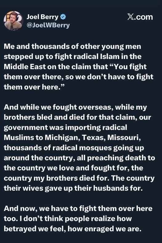 This makes me so sad. I still remember 911 like it was yesterday. I remember friends going off to war right after high school. Now we have radical m*slims in our country. Running for government roles. 

They dont come here to assimilate. They come here to take over.