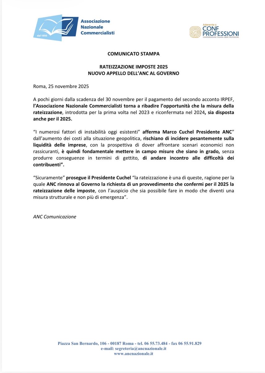 AssNazCommercialisti (@ancpresidente) on Twitter photo 