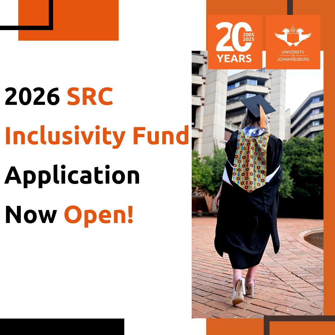 go2uj's tweet image. We are pleased to announce that applications for the 2026 SRC Inclusivity Fund, formerly known as the SRC Trust Fund, are now open. If you need assistance with your registration fees, we invite you to apply.

Closing Dates: ⌛

Senior Students: 13 January 2026  
First-Year…