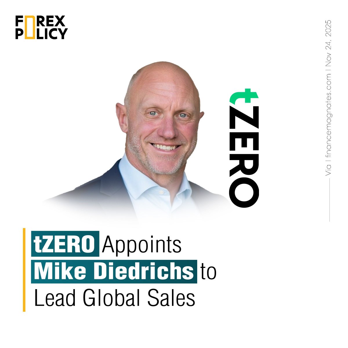 forexpolicy's tweet image. tZERO appoints industry veteran Mike Diedrichs as SVP &amp;amp; Head of Sales, aiming to convert recent platform upgrades into revenue as demand for tokenized assets accelerates.

#tZERO #Tokenization #Fintech #DigitalAssets