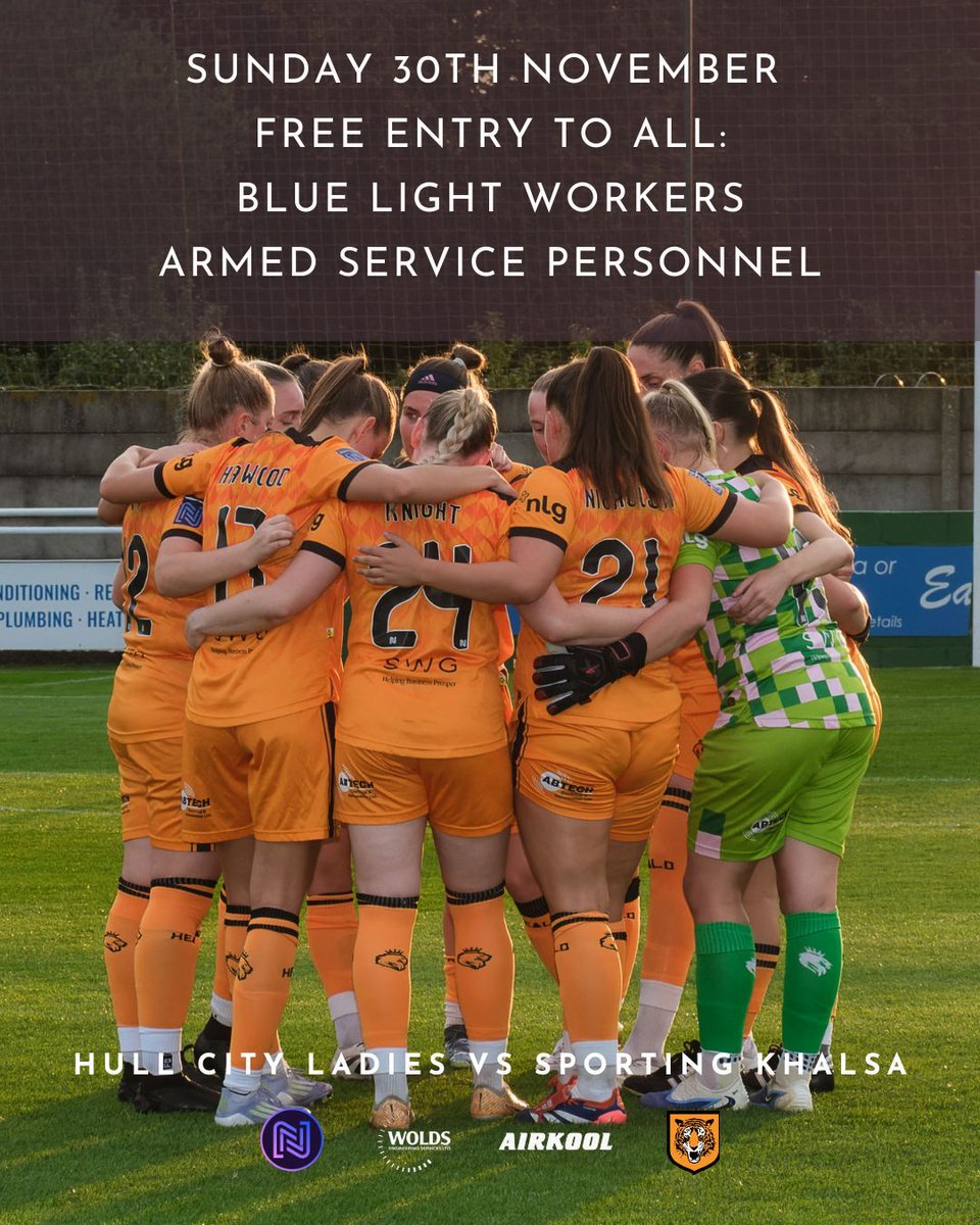 This Sunday we are delighted to open our doors to all Blue Light workers and Armed Service personnel 

Free entry to our final home game of 2025 🫡