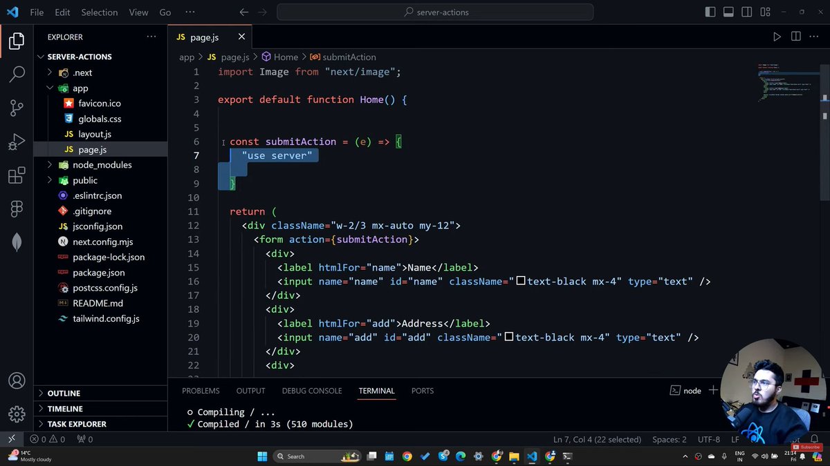therahul4402's tweet image. Today I learned Server Actions in Next.js 
Server Actions let you run async functions on the server directly from your components
They simplify data mutations, reduce API boilerplate, and improve performance by keeping logic server-side
#Nextjs #ServerActions #React #WebDev