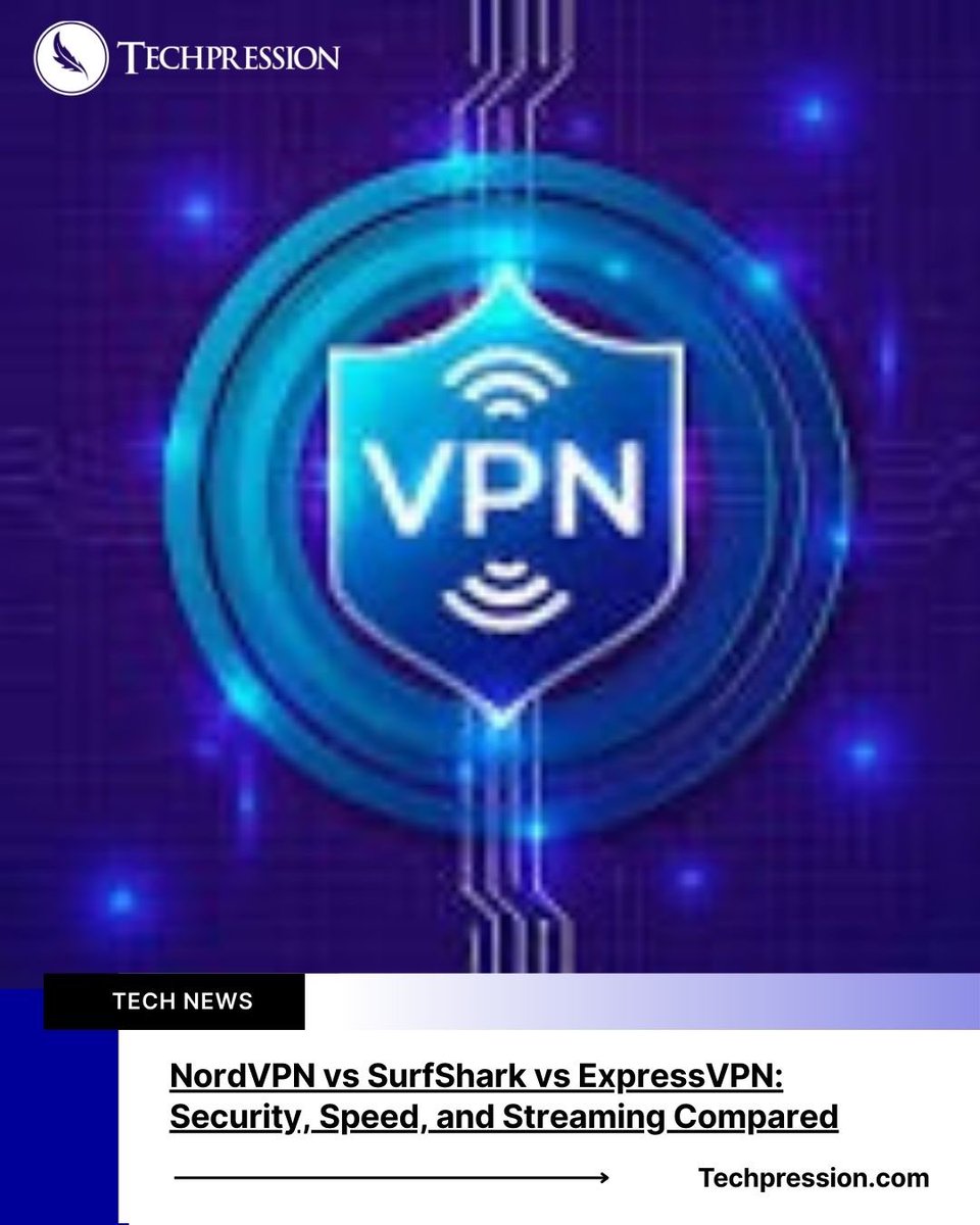 Techpressionews's tweet image. VPN Showdown: @NordVPN vs @surfshark vs @expressvpn 🔐  

Which one wins on security, speed, and streaming?
We compared the top 3 VPN giants so you don’t have to.

⚡ Who’s fastest?  
🎬 Who unlocks Netflix?  
🛡️ Who protects you best?

👇 Find out which VPN is worth your money:…
