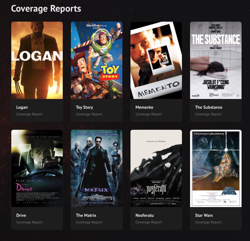 scriptforgeapp's tweet image. 🎬 Guess the score.
We analysed Logan, Toy Story, Memento, Drive, The Matrix, Star Wars + more.

Think you know which one scored highest? 👀🔥
Find out: scriptforgeapp.com/examples/

#screenwriting #filmtwitter #scriptcoverage