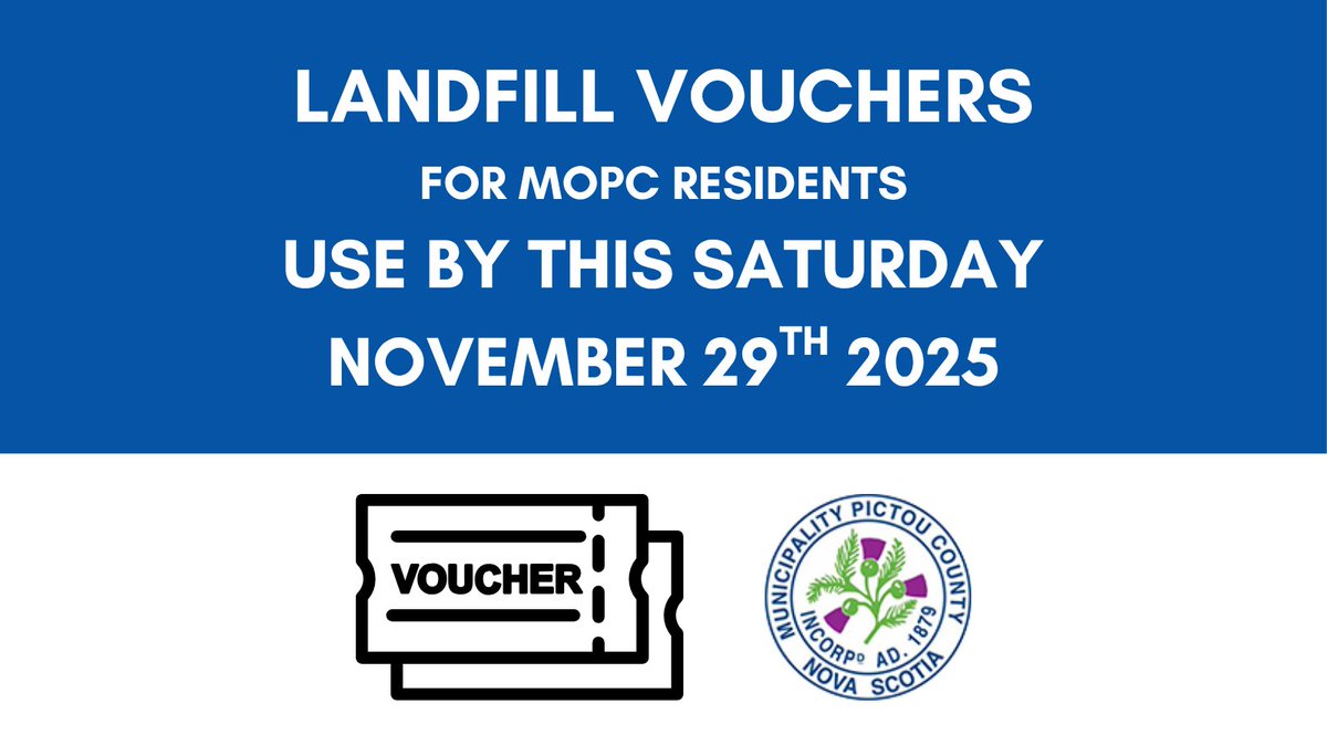 Use Landfill Vouchers by this Saturday, November 29th! 👍

#pictoucounty