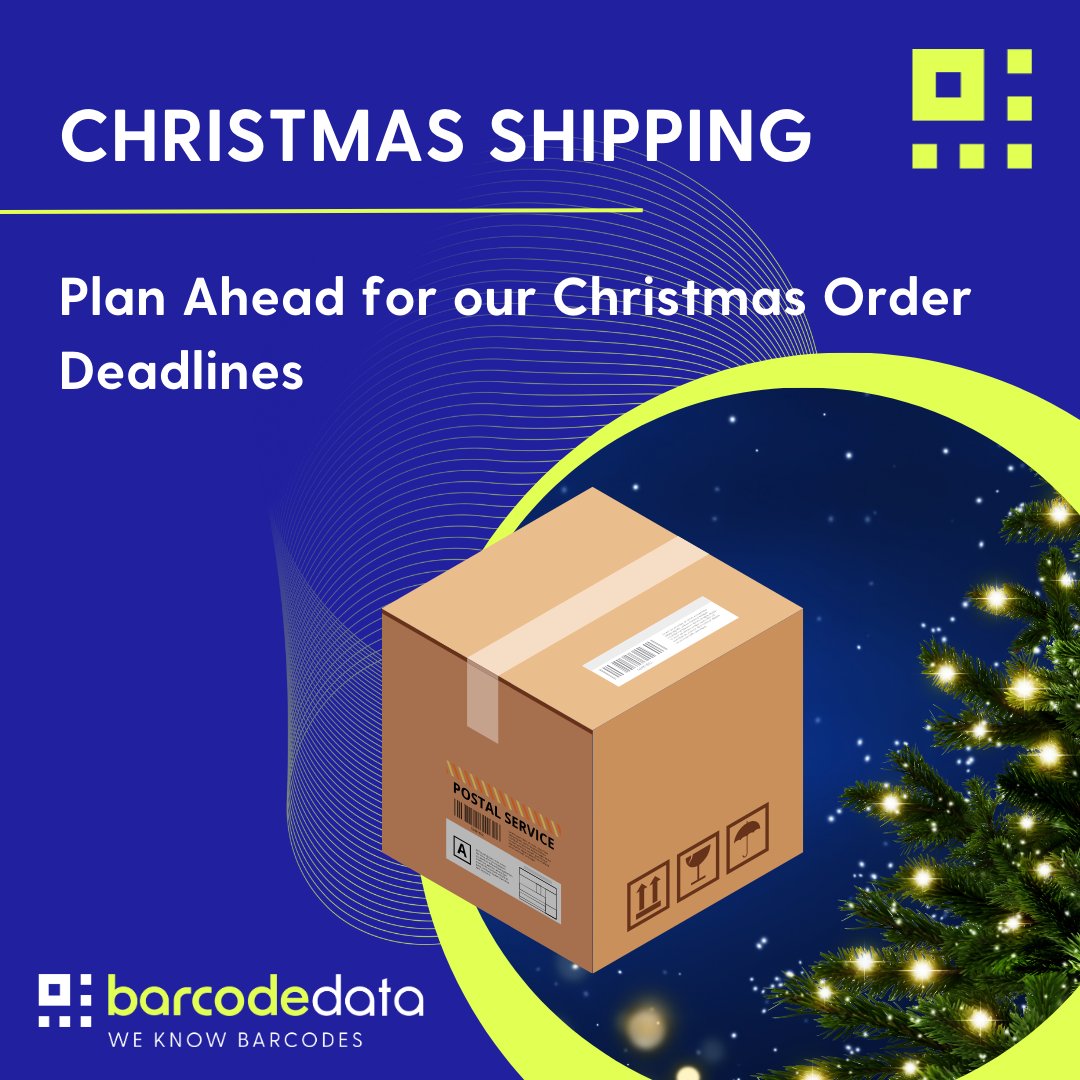 BarCodeData's tweet image. Take note of our order deadlines for Christmas:

📦 Last orders for Blanks (BCD): 3rd Dec
🏷️ Last orders for the Bureau (Stock Labels): 15th Dec
🚚 Final despatch before Christmas: 19th Dec

We’re currently running at 12–14 working days, so early orders are appreciated!