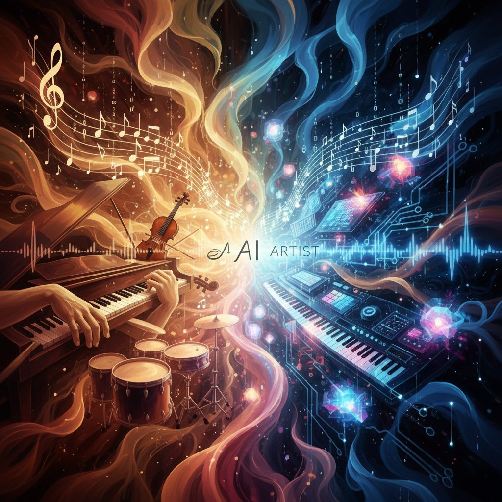 Pilipjann's tweet image. Is AI a threat to musicians? Some say real artists have nothing to worry about. 

AI is a tool, not a replacement for human creativity and soul. What are your thoughts?

#AIMusic #MusicTech #AIvsHuman #FutureOfMusic