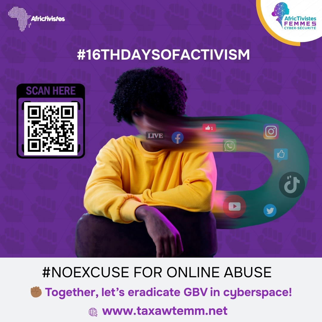 En 2023, #AfricTivistes lançait la campagne #TaxawTemm Aar Suñu Bopp ! pour promouvoir une utilisation responsable des réseaux sociaux et lutter contre le cyberharcèlement, en particulier envers les femmes et les jeunes filles.

Aujourd’hui, nous poursuivons cet engagement avec