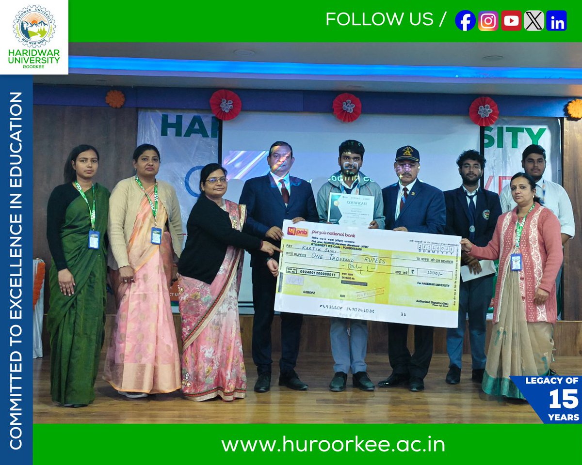HURoorkee's tweet image. 𝐓𝐞𝐜𝐡𝐏𝐫𝐚𝐲𝐚𝐬’𝟐𝟓– 𝐀 𝐒𝐮𝐜𝐜𝐞𝐬𝐬𝐟𝐮𝐥 𝐂𝐨𝐧𝐜𝐥𝐮𝐬𝐢𝐨𝐧!
Haridwar University witnessed an exciting display of talent, logic, and innovation as TechPrayas ’25, our coding contest, concluded successfully!
#TechPrayas25 #HaridwarUniversity #CodingContest #b4cktr4c3