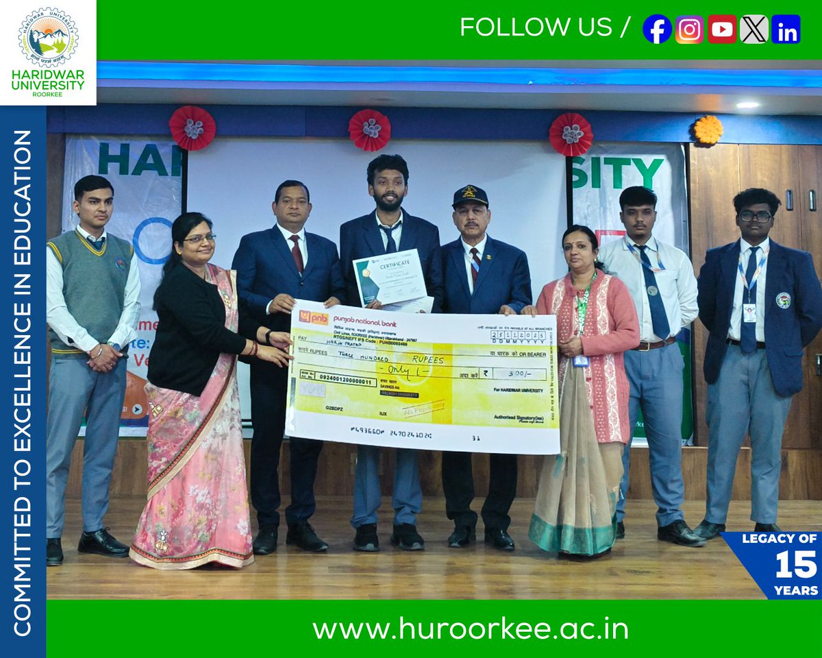 HURoorkee's tweet image. 𝐓𝐞𝐜𝐡𝐏𝐫𝐚𝐲𝐚𝐬’𝟐𝟓– 𝐀 𝐒𝐮𝐜𝐜𝐞𝐬𝐬𝐟𝐮𝐥 𝐂𝐨𝐧𝐜𝐥𝐮𝐬𝐢𝐨𝐧!
Haridwar University witnessed an exciting display of talent, logic, and innovation as TechPrayas ’25, our coding contest, concluded successfully!
#TechPrayas25 #HaridwarUniversity #CodingContest #b4cktr4c3