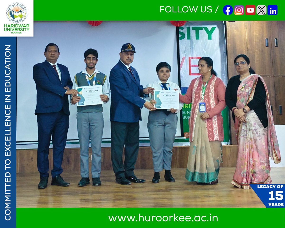 HURoorkee's tweet image. 𝐓𝐞𝐜𝐡𝐏𝐫𝐚𝐲𝐚𝐬’𝟐𝟓– 𝐀 𝐒𝐮𝐜𝐜𝐞𝐬𝐬𝐟𝐮𝐥 𝐂𝐨𝐧𝐜𝐥𝐮𝐬𝐢𝐨𝐧!
Haridwar University witnessed an exciting display of talent, logic, and innovation as TechPrayas ’25, our coding contest, concluded successfully!
#TechPrayas25 #HaridwarUniversity #CodingContest #b4cktr4c3