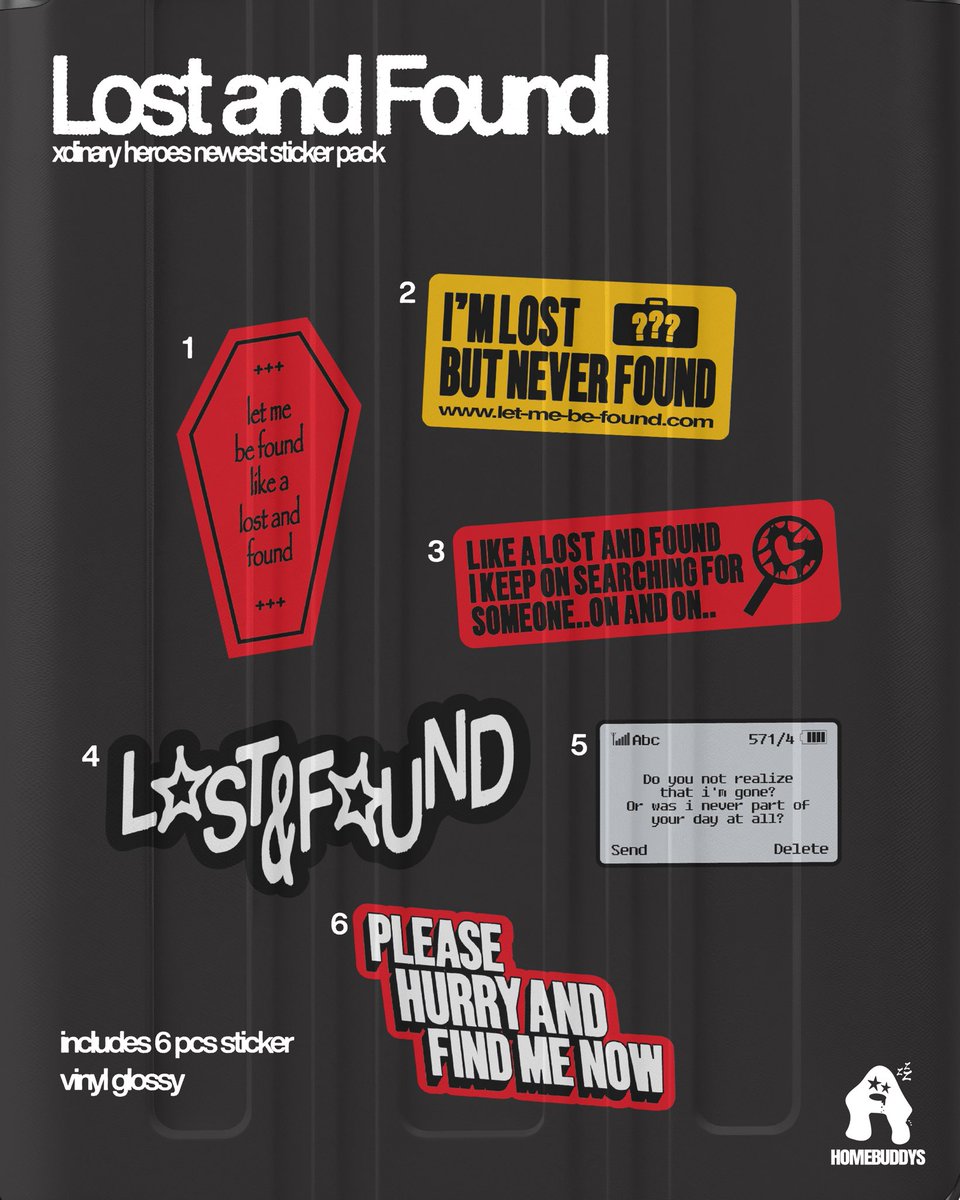 homebuddys_'s tweet photo. lost and found sticker pack..!!

will be released at @plandartmarket 

#XdinaryHeroes #LostandFound https://t.co/I4DMBPUgSG