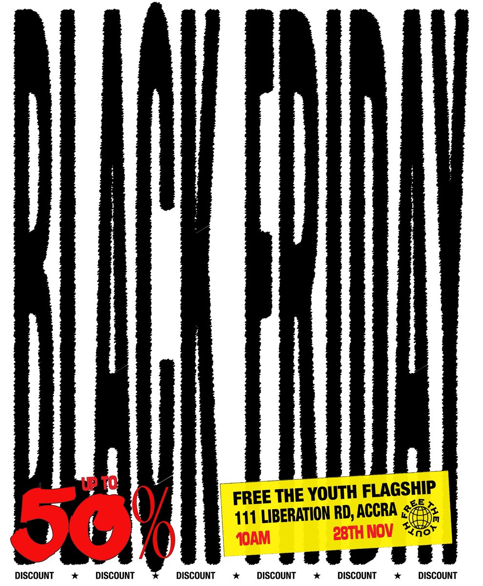 This Friday: FTY BLACK FRIDAY. Up to 50% off. If you miss it, you’ll regret it all year. 🖤 See you at the store Friday⏳ #FTYBlackFriday