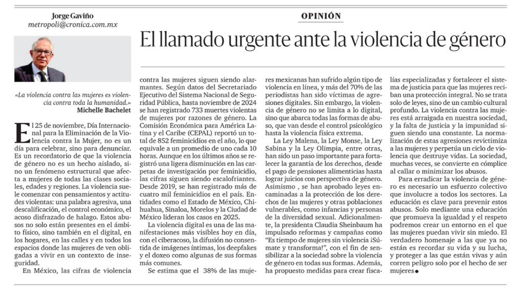 El llamado urgente ante la violencia de género <a href="/LaCronicaDeHoy/">La Crónica de Hoy</a>