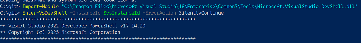 nietras1's tweet image. @mkristensen should #VisualStudio 2026 dev shell not setup for 2026? This doesn&apos;t seem to work as for 2022? #dotnet
