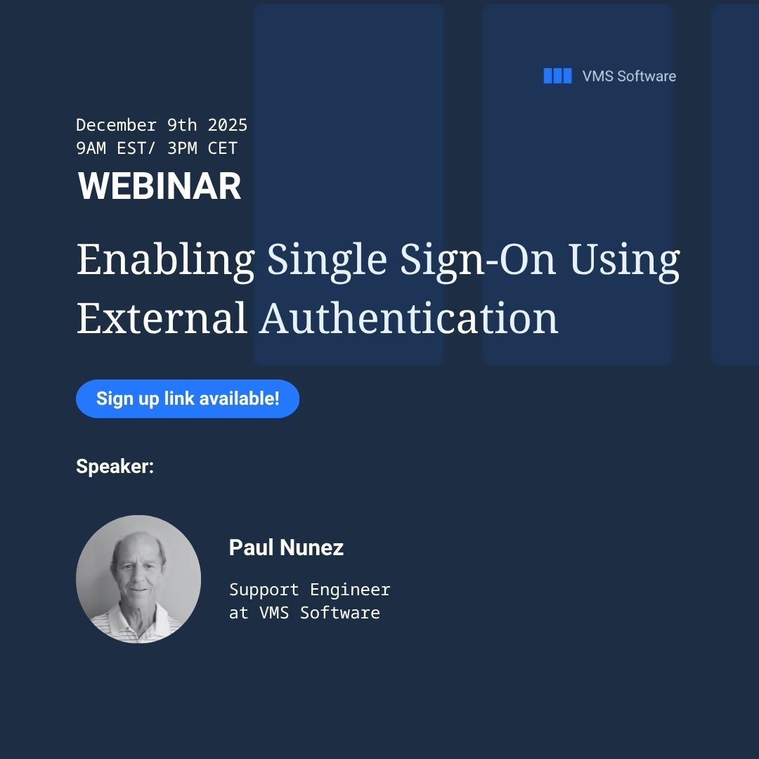 Looking forward to fewer passwords?

Join us Dec 9 at 9 AM EST / 3 PM CET for a webinar on enabling Single Sign-On for OpenVMS with Windows domain credentials.
Speaker: Paul Nunez, Support Engineer at VMS Software

✅ Register: hubs.ly/Q03Tvt8r0

#OpenVMS #Webinar