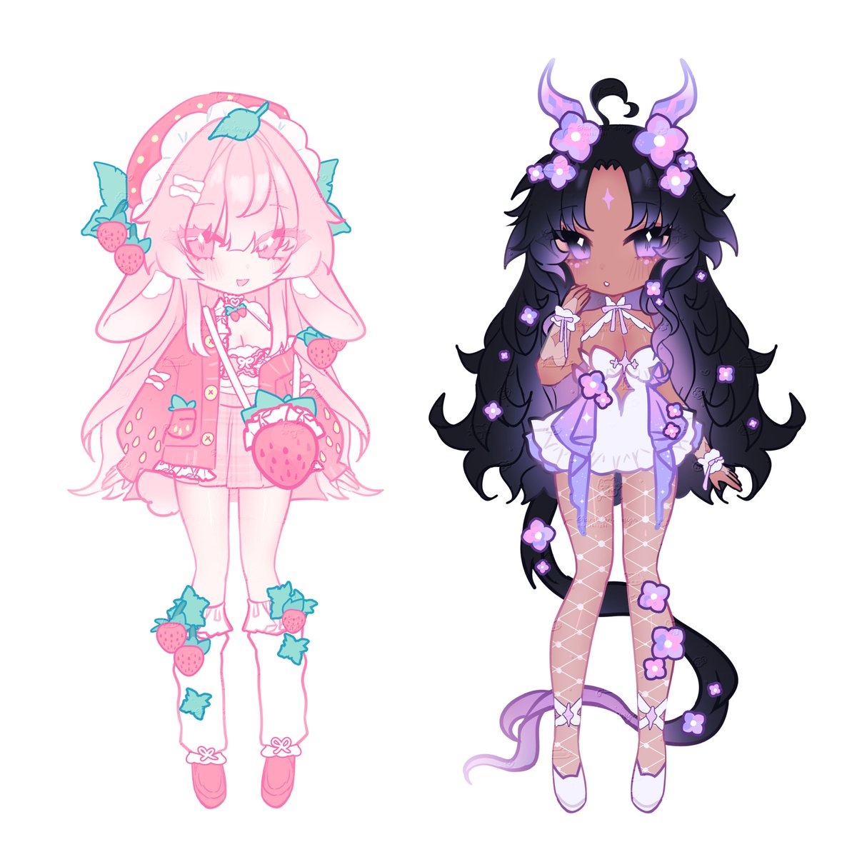 Something unexpected came up and I need to cover the issue… 🥲
The price for these two girls is lowered to $110. Commercial rights are still included.
Please adopt them on my Ko-fi!