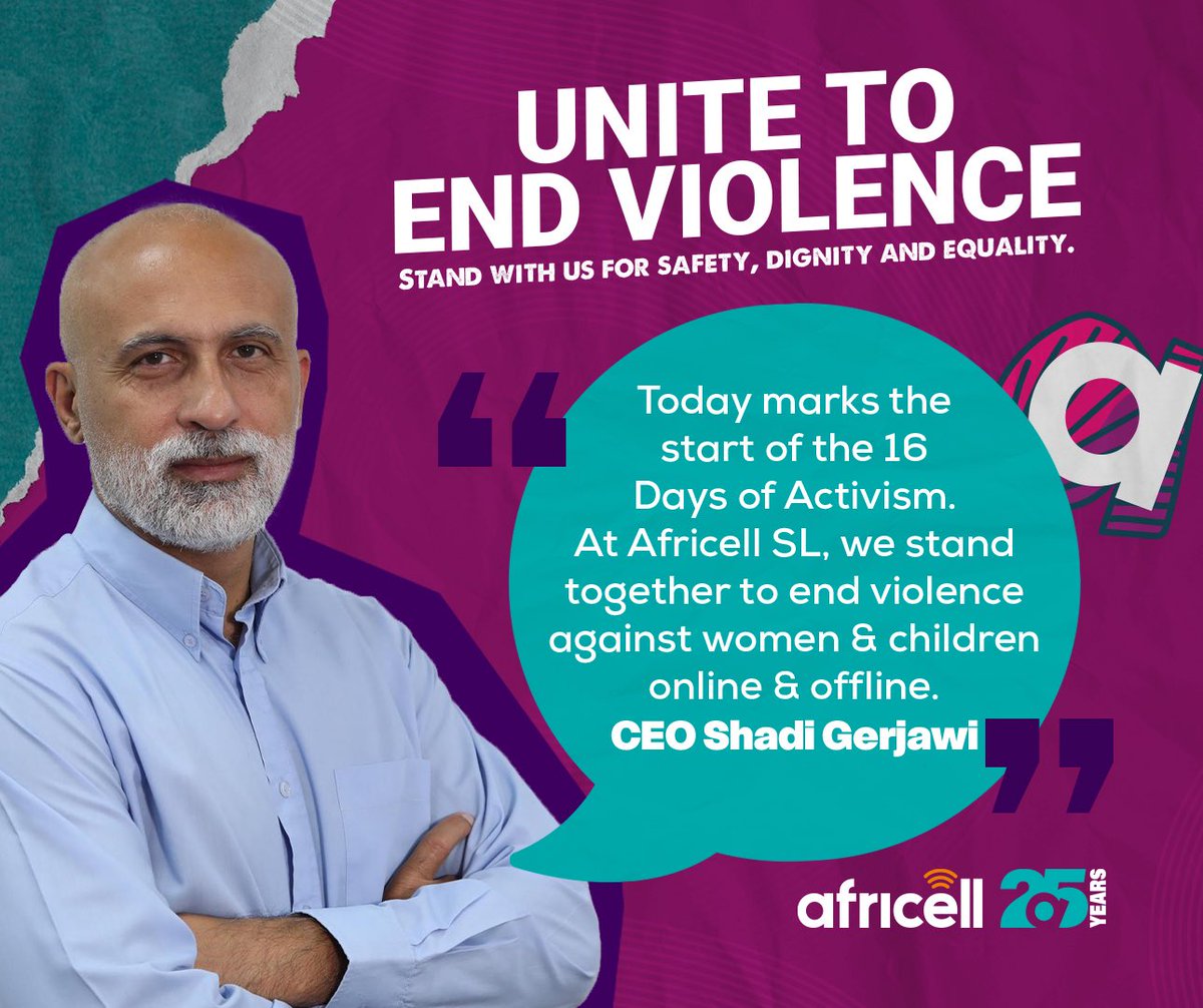 As the 16 Days of Activism begin, we join the global call to end all forms of violence against women and children, both online and offline🛑🙎🏾‍♀.

Over the coming days, we’ll be sharing powerful messages from our team as we stand together, speak up, and take action🧡💜.