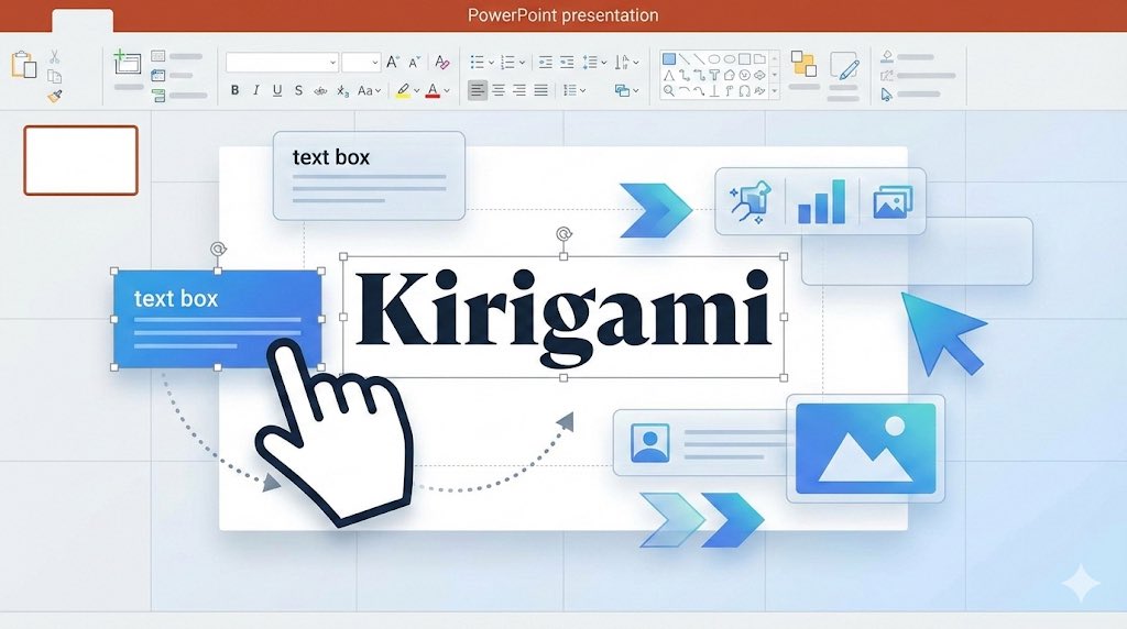 「Nano Banana Proで作ったスライド画像→一瞬で編集可能なパワポ化」するkirigami.app  をGoogleよりも先に公開。

・ログイン不要&amp;完全無料
・AI生成した画像を入れるだけで編集可能なパワポに！
・Google Slideでも編集可能

エレメント編集の仕方は少しクセがあるのでリプで解説👇🧵