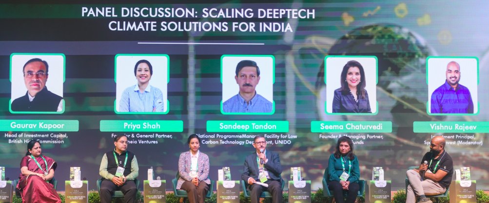 𝗔𝗰𝗰𝗲𝗹𝗲𝗿𝗮𝘁𝗶𝗻𝗴 𝗜𝗻𝗱𝗶𝗮’𝘀 𝗡𝗲𝘅𝘁 𝗪𝗮𝘃𝗲 𝗼𝗳 𝗖𝗹𝗶𝗺𝗮𝘁𝗲 𝗜𝗻𝗻𝗼𝘃𝗮𝘁𝗶𝗼𝗻

India’s climate ambitions increasingly depend on deeptech solutions that can move quickly from research to commercial readiness. Strengthening this pathway requires patient capital,