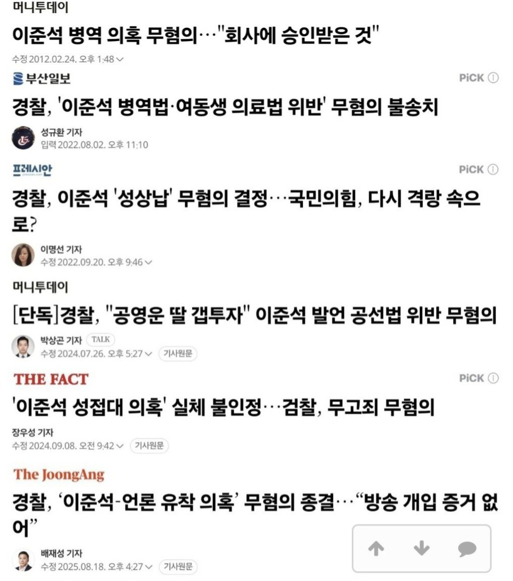 korea_gookmin's tweet image. 이준석 무혐의 리스트 미쳤네 시발;;;;;;;
ㅋㅋㅋㅋㅋㅋㅋㅋㅋㅋㅋㅋㅋㅋㅋㅋㅋㅋ