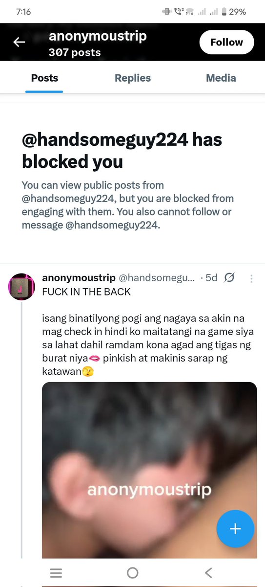 MicOntic74404's tweet photo. PAGKATAPOS MONG MAGBAYAD, Binlock ka kaagad.. #Anonymoustrip https://t.co/Om54urgRvB