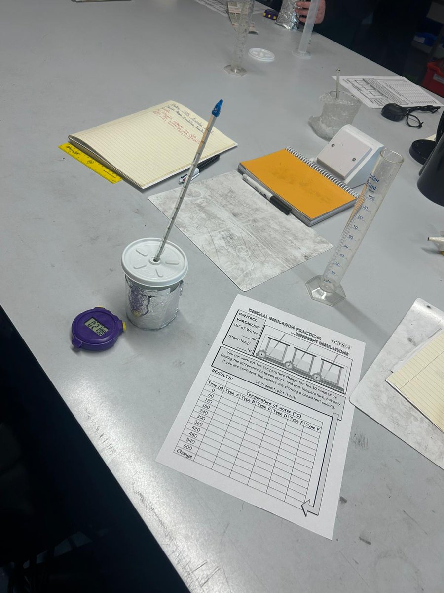 Delta_RASA's tweet photo. 🔬✨ Y9 scientists in action! Investigating how different materials affect insulation and discovering which ones keep the heat in best. #STEM #ScienceInSchool https://t.co/HeZ4NSVS4n