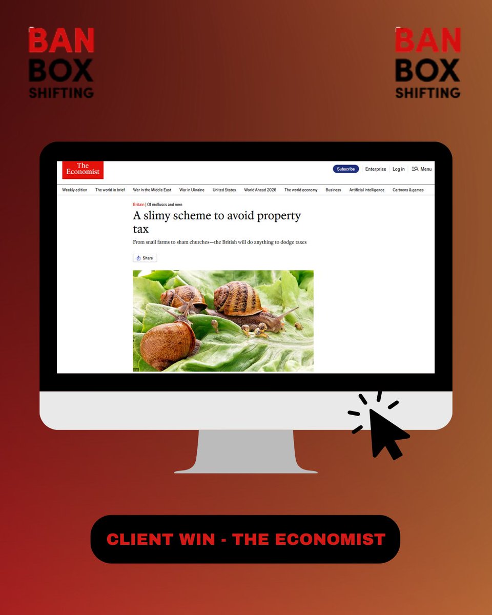 SapienceComms's tweet photo. Pleased to share that our client, @ShayleshPatelHP, Founder of Ban Box Shifting, has been featured in @TheEconomist.

He discusses how charitable use can tackle business rate avoidance - replacing sham occupations with real social impact.

Article here - https://t.co/BUqcdWpt2t https://t.co/Fh6MxGibfs