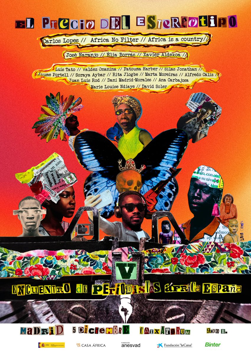 Bajo la sombra de este cartel de <a href="/Gorikortin/">Periodismo DaDá</a>, el viernes 5 de diciembre en @Caixaforum Madrid, periodistas africanos y españoles responderán a la  pregunta: ¿Qué precio paga África por el estereotipo en los medios? casafrica.es/es/evento/v-en… ¿Te vienes? #VEncuentroPeriodismoÁfrica