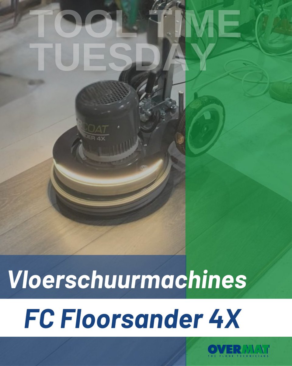 Overmat's tweet image. 🔧ToolTime Tuesday – FC Floorsander 4X🔧
Eén machine voor schuren, tussenschuren, oliën en polijsten.
Krachtig, precies en gemaakt voor dagelijks gebruik.
De FC Power Drive 4X zorgt voor een strak resultaat zonder moeite.
🎯 Compact, sterk en klaar voor elke houten vloer.