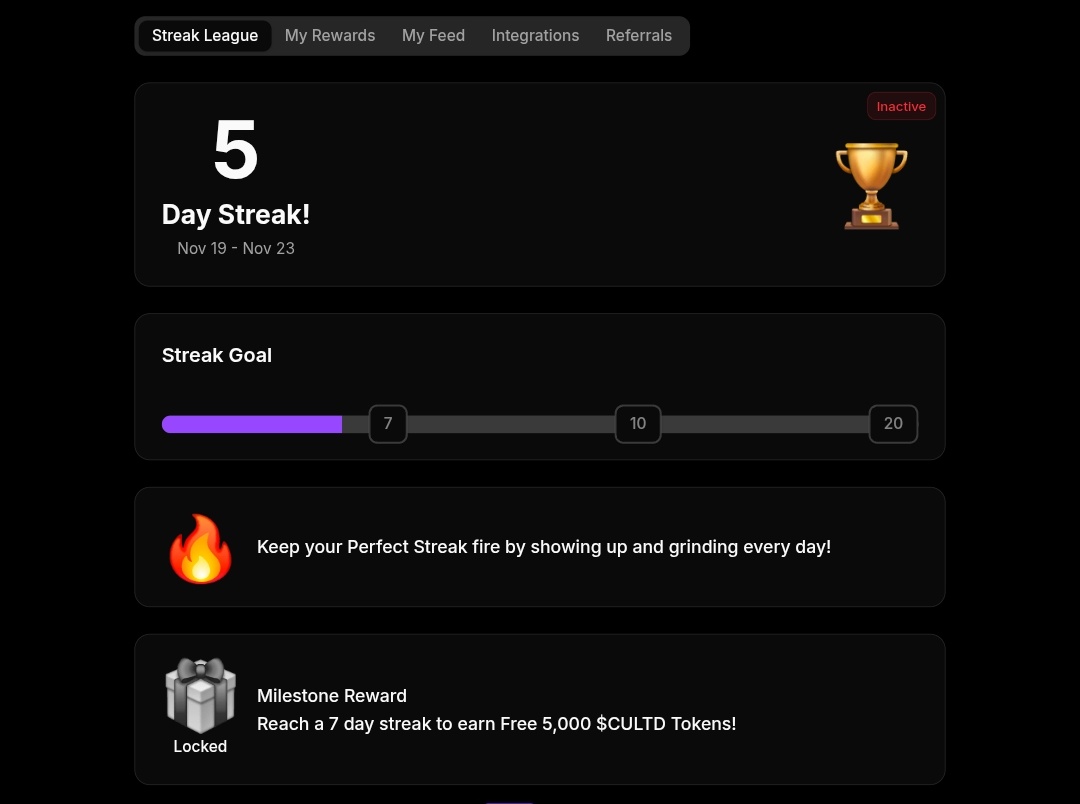 We’ve been talking a lot about <a href="/nilatoken/">MindWave</a> lately, what they’re building, why it matters, and how their ecosystem rewards real participation.

But today, I want to shift the spotlight to something inside <a href="/GetCULTD/">CULTD</a> that’s quietly becoming one of the strongest engagement systems in