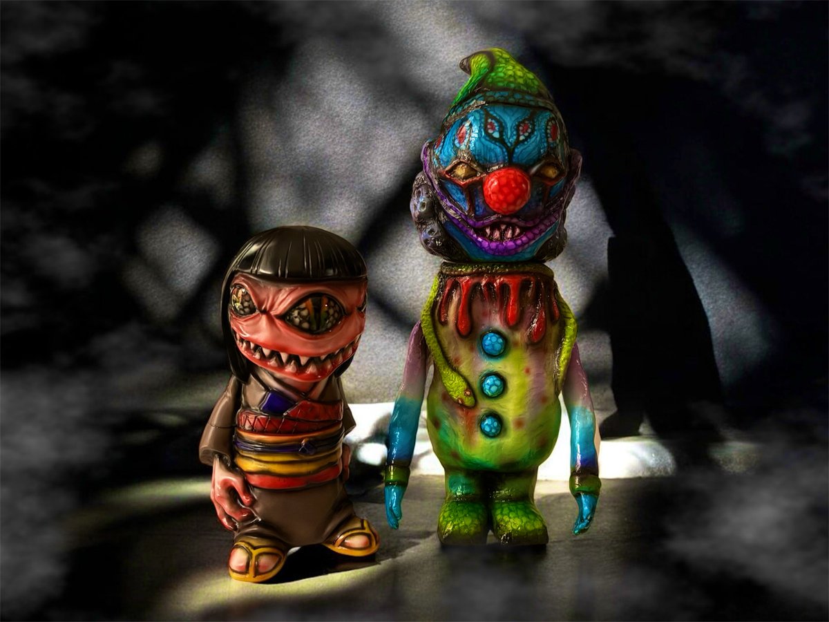 創作ソフビ決起集会戦利品🔥 かっこわらい雑貨店さんよりお迎えしま