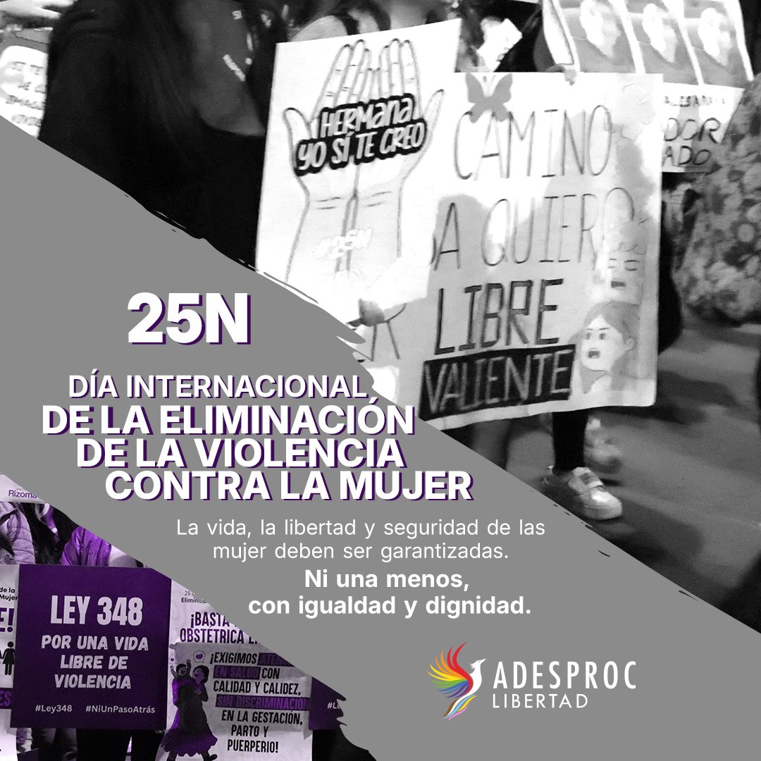 ADESPROC's tweet image. #25denoviembre | Hoy recordamos que todas las mujeres, en su diversidad, tienen derecho a vivir libres de violencia.

Exigir prevención, protección y justicia es esencial para que todas las mujeres puedan vivir en igualdad, dignidad y seguridad.

¡Ni una menos! 💪💜