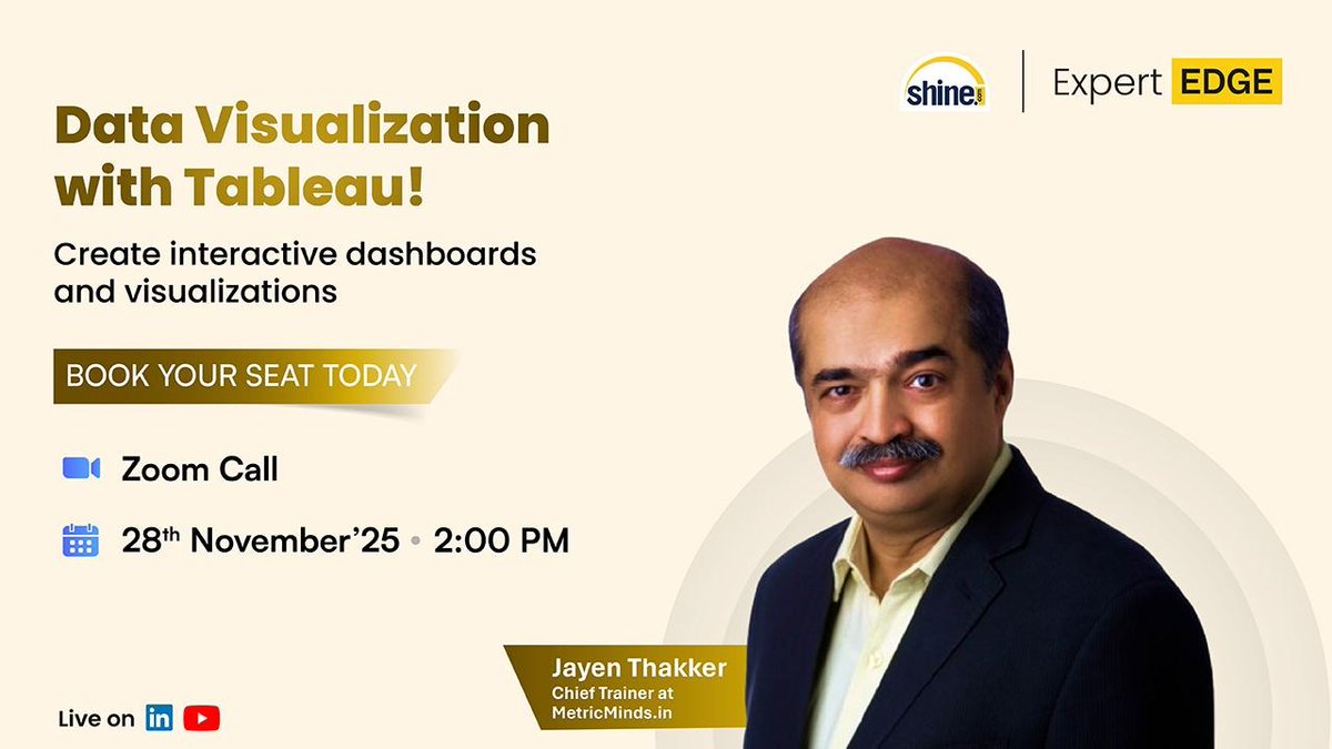 JayenThakker's tweet image. You can learn every tool in the world.

But if you can’t communicate #data clearly, your work won’t move anyone.
That’s the gap most analysts feel…

And that’s exactly what this #LIVE session is built to fix.

No fluff.
No theory overload.

Just practical #frameworks that help…