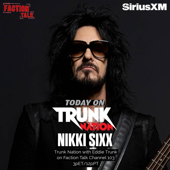 TrunkNationSXM's tweet image. Today on #TrunkNation - @EddieTrunk talks to @NikkiSixx about the upcoming #CarnivalOfSins Tour and everything else @MotleyCrue! After that, time for your calls! Dial @factiontalkxl at 844-686-5863 from 3-5pET or listen back anytime on the @SIRIUSXM app: siriusxm.com/trunknation