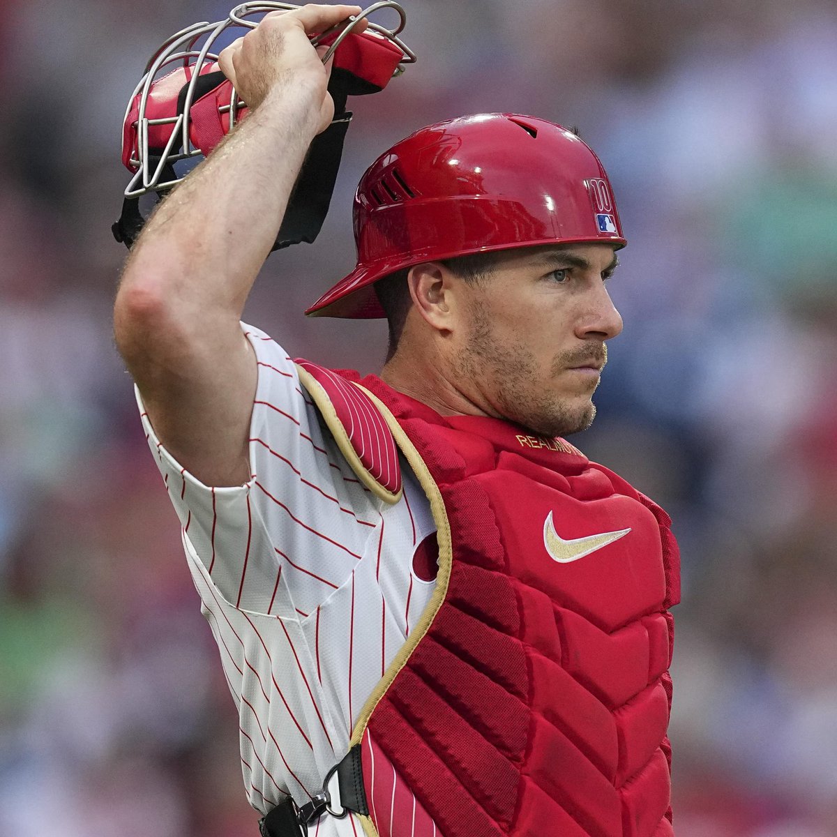 The Red Sox are showing interest in catcher J.T. Realmuto, according to  @Ken_Rosenthal and @jcmccaffrey.