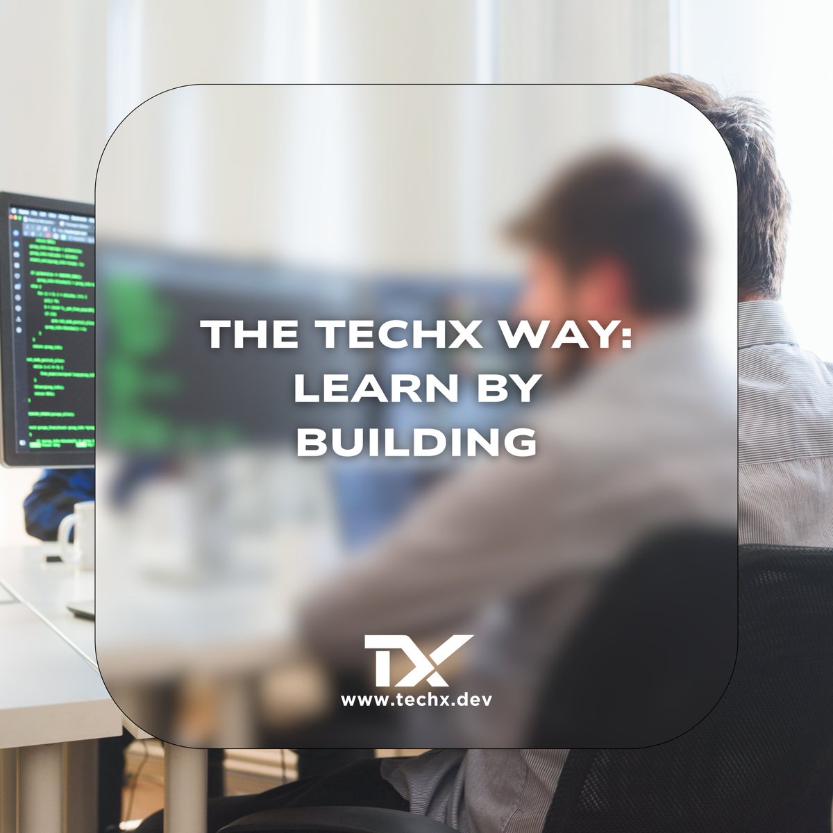 TechXLabs's tweet image. You don’t become a developer by watching.
You become one by building.

At TechX, students start with real projects from Day 1.
Build → Break → Fix → Learn. 🚀

#LearnByBuilding #TechMindset #TechX